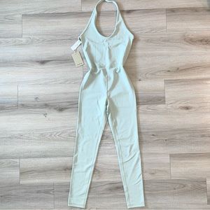 🤍NWT Aritzia Wilfred Free Halter Jumpsuit - Sage Green